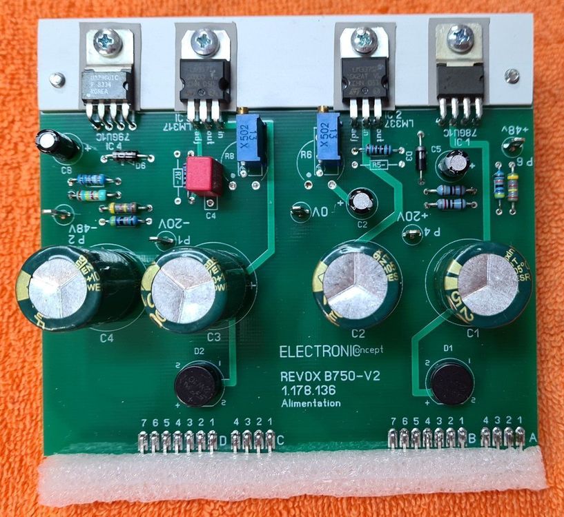 PCB POWER AMPLIFIER Revox For B750 MKI / MKII (1.178.100-101) without component EUR 78,00 - FR
