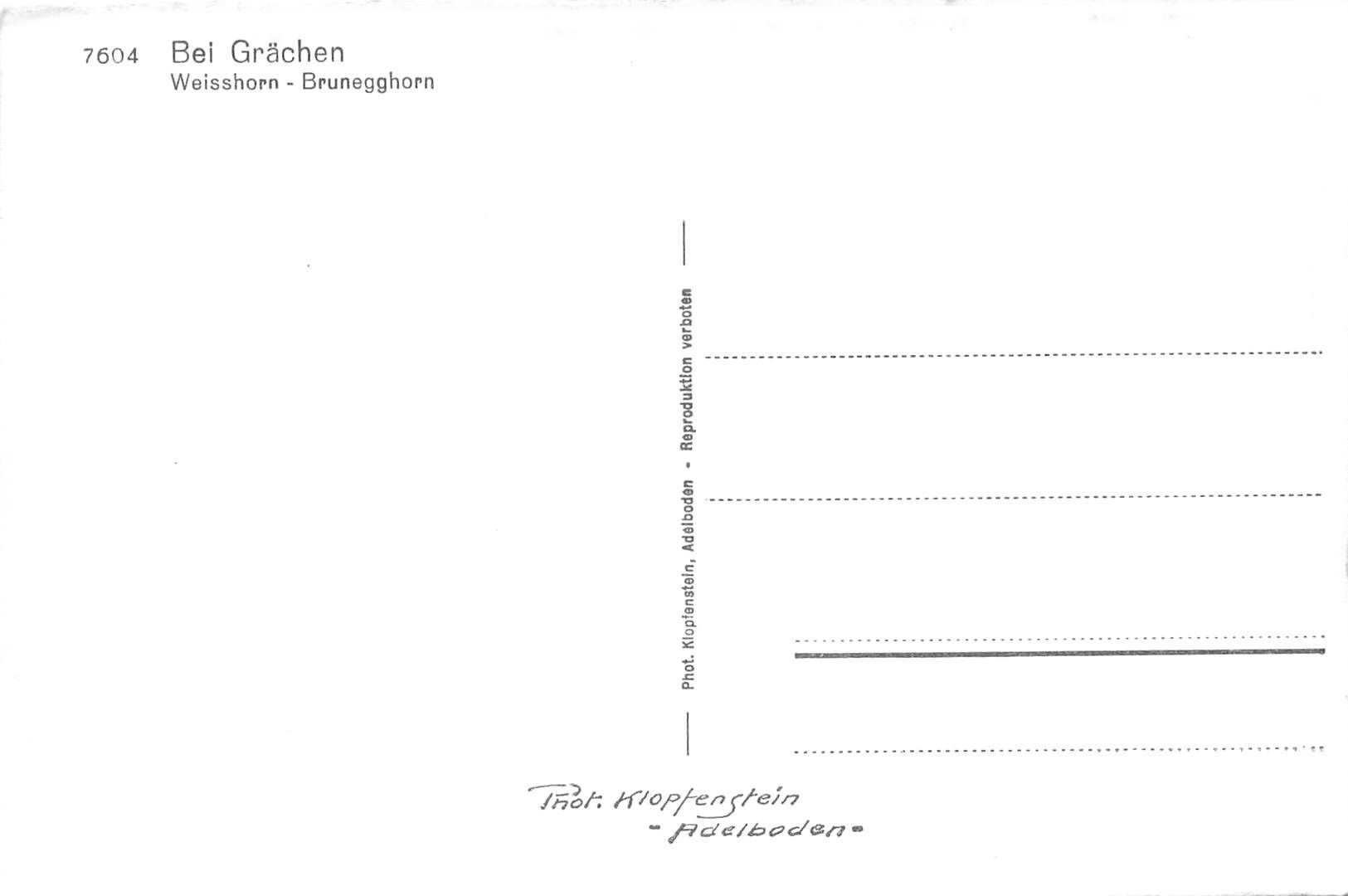 Ansichtskarten: Grächen – Gebraucht aus Biasca von Blenio71 1