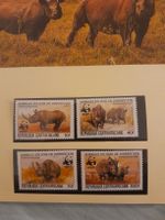 WWF République Centrafricaine - Timbres Rhinocéros 🇨🇫 