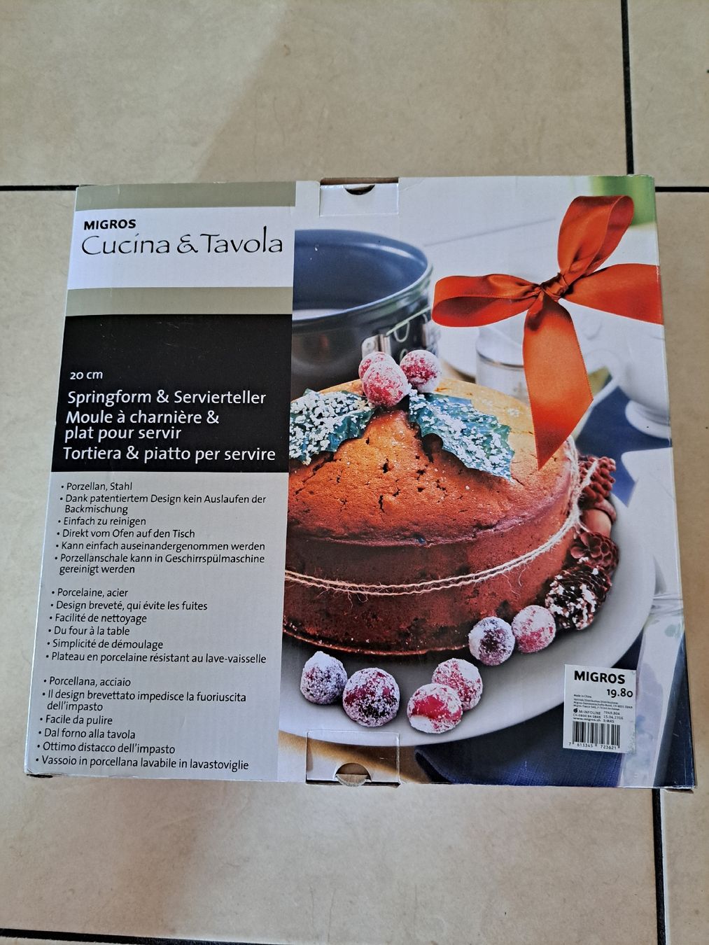 Migros Teglie da forno: Migros Cucina&Tavola Springform Servierteller Neu – Nuovo e nell'imballaggio originale da Schlattingen venduto da Kathr1n 1