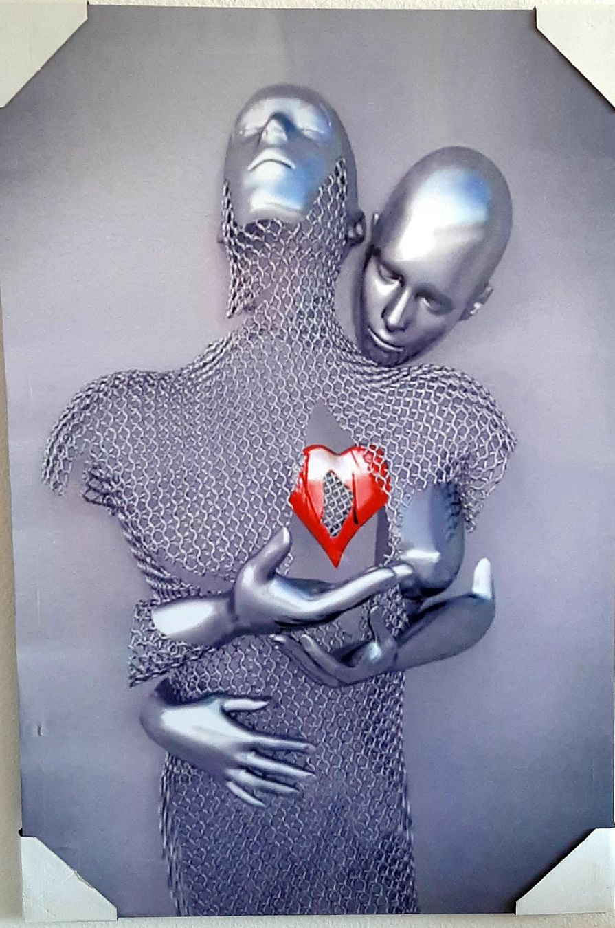 Foto & Immagini: Liebe Herz Grau - 3D LED Kunst Bild – Nuovo e nell'imballaggio originale da Kilchberg ZH venduto da ruedi34