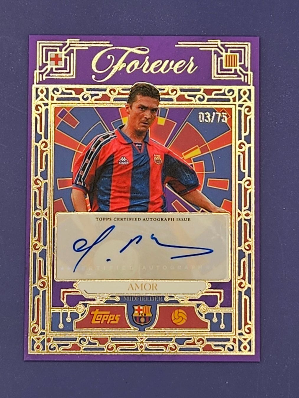 Topps Carte collezionabili: 2025-26 Topps Forever FC Barcelona AMOR auto/75 – Usato da Arth venduto da Web_air1