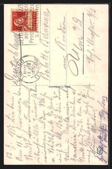 Cartoline postali: AK Lugano, Via Cattedrale – Usato da Berlin venduto da bartko-reher 1