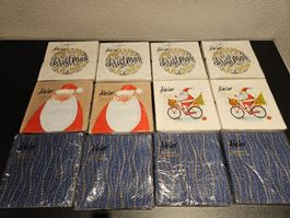 Neu - Servietten - Weihnachten - 12 Packungen - 33cm x 33cm