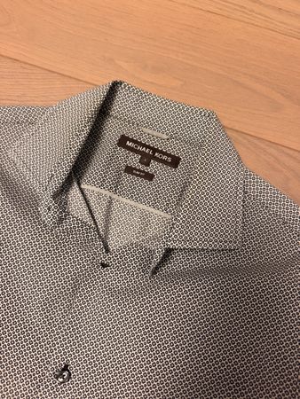 Herren Hemd Michael Kors Slim Fit gemustert Grösse S