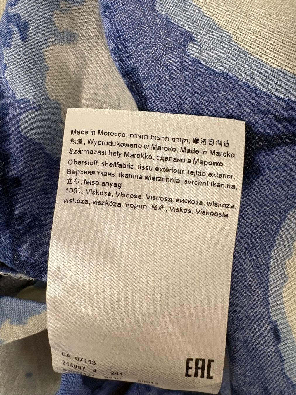 Blusen: Cartoon Bluse mit Muster Gr. 38 blau Viskose – Neu (gemäss Beschreibung) aus Regensdorf von secondchancefashion 5