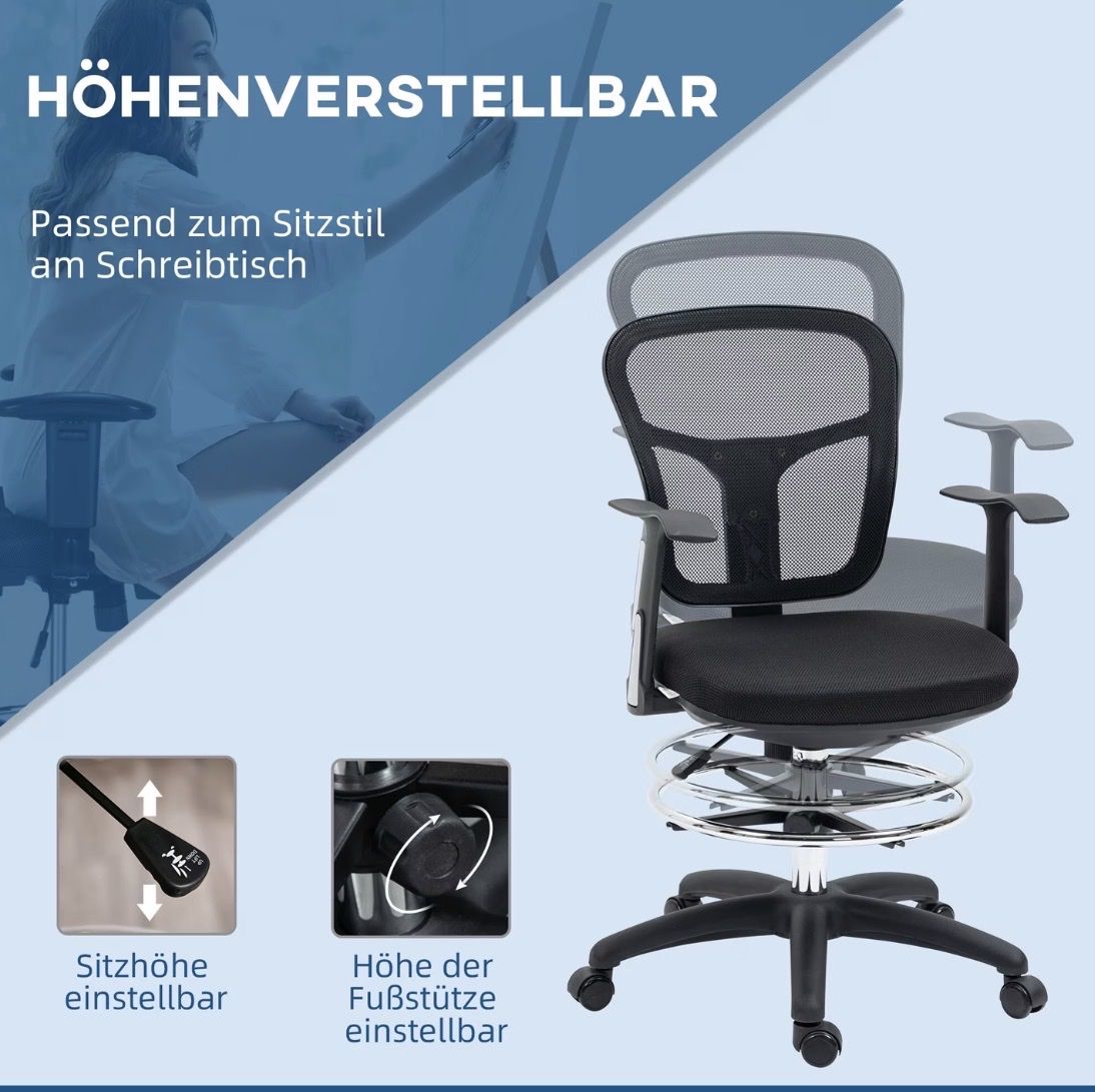 HJH Office Sedie: Bürostuhl hjh office  – Nuovo (secondo la descrizione) da Rapperswil SG venduto da carolevera 4