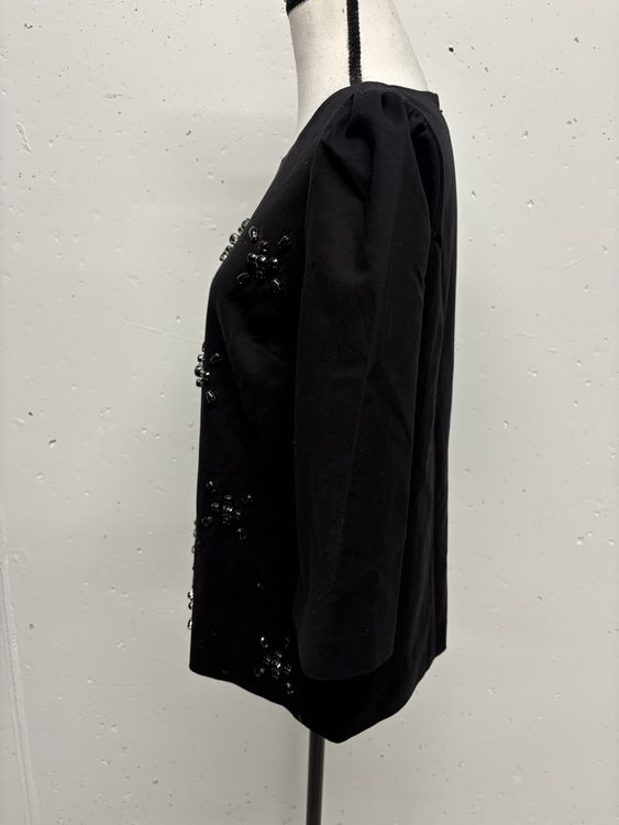 Dorothee Vogel Blusen: Dorothee Vogel Schwarze Designer Bluse Gr. 42 Perlen Strass – Neu (gemäss Beschreibung) aus Regensdorf von secondchancefashion 1