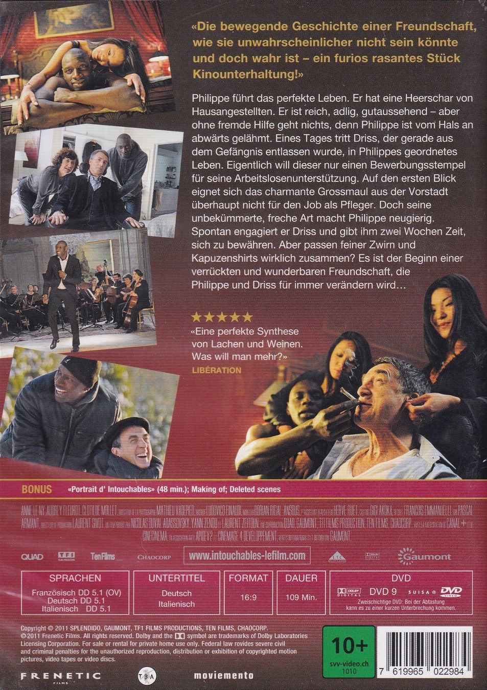 Tutti i DVDs: DVD ab Fr. 1.--, Intouchables – Usato da Lausen venduto da Mondeo10628 1