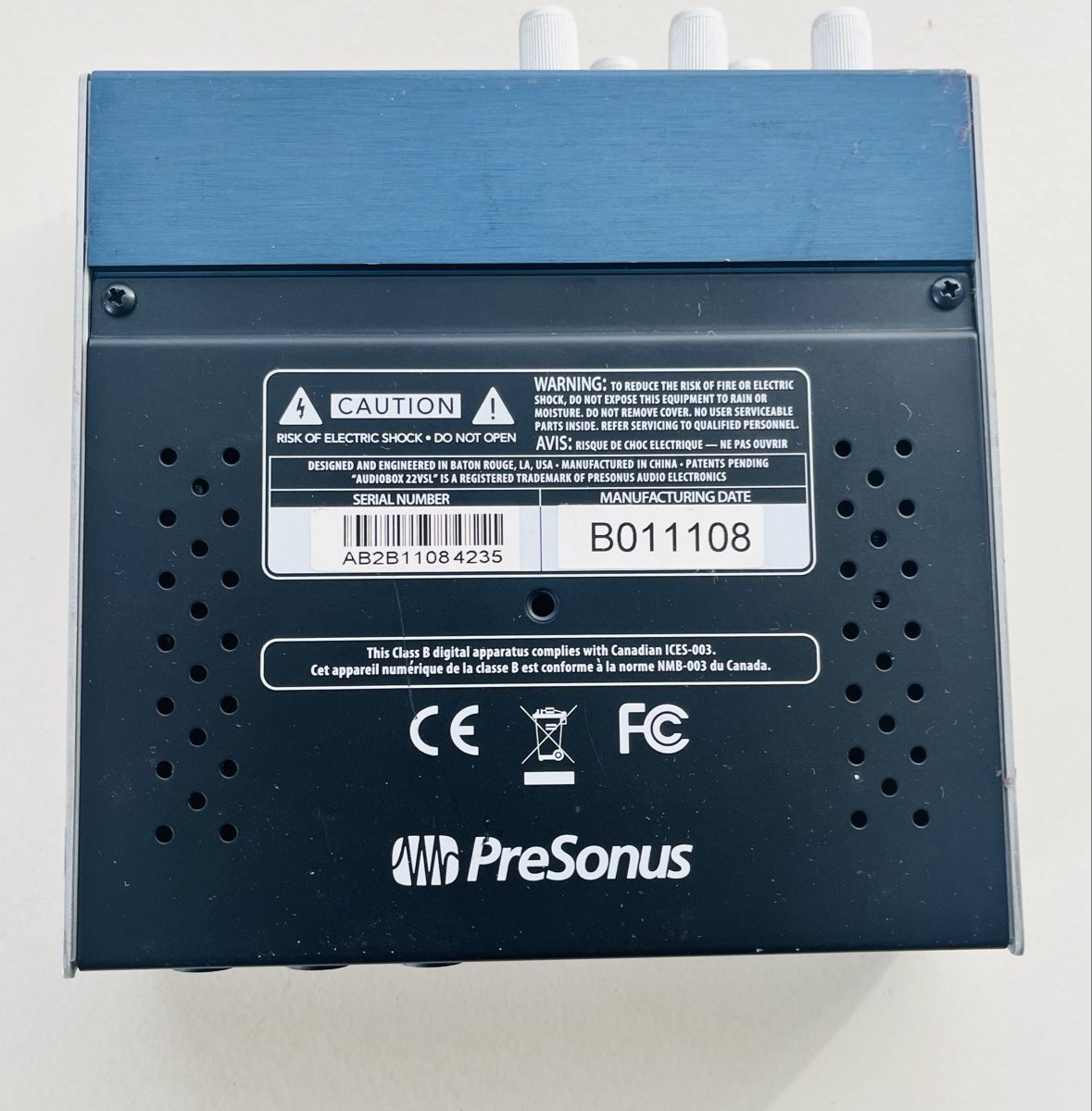 PreSonus Amplificatori: PreSonus AudioBox 22VSL USB Audio Interface | 2 Mic Preamps – Usato da Hergiswil NW venduto da WoDu 3