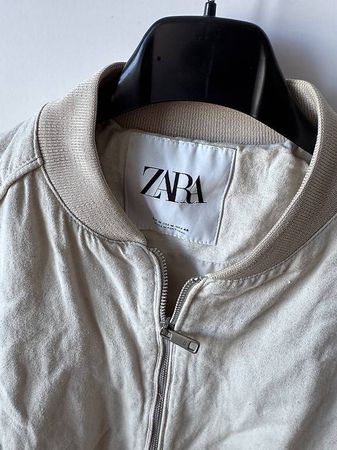 Zara Bomberjacke Creme/Beige Gr. M