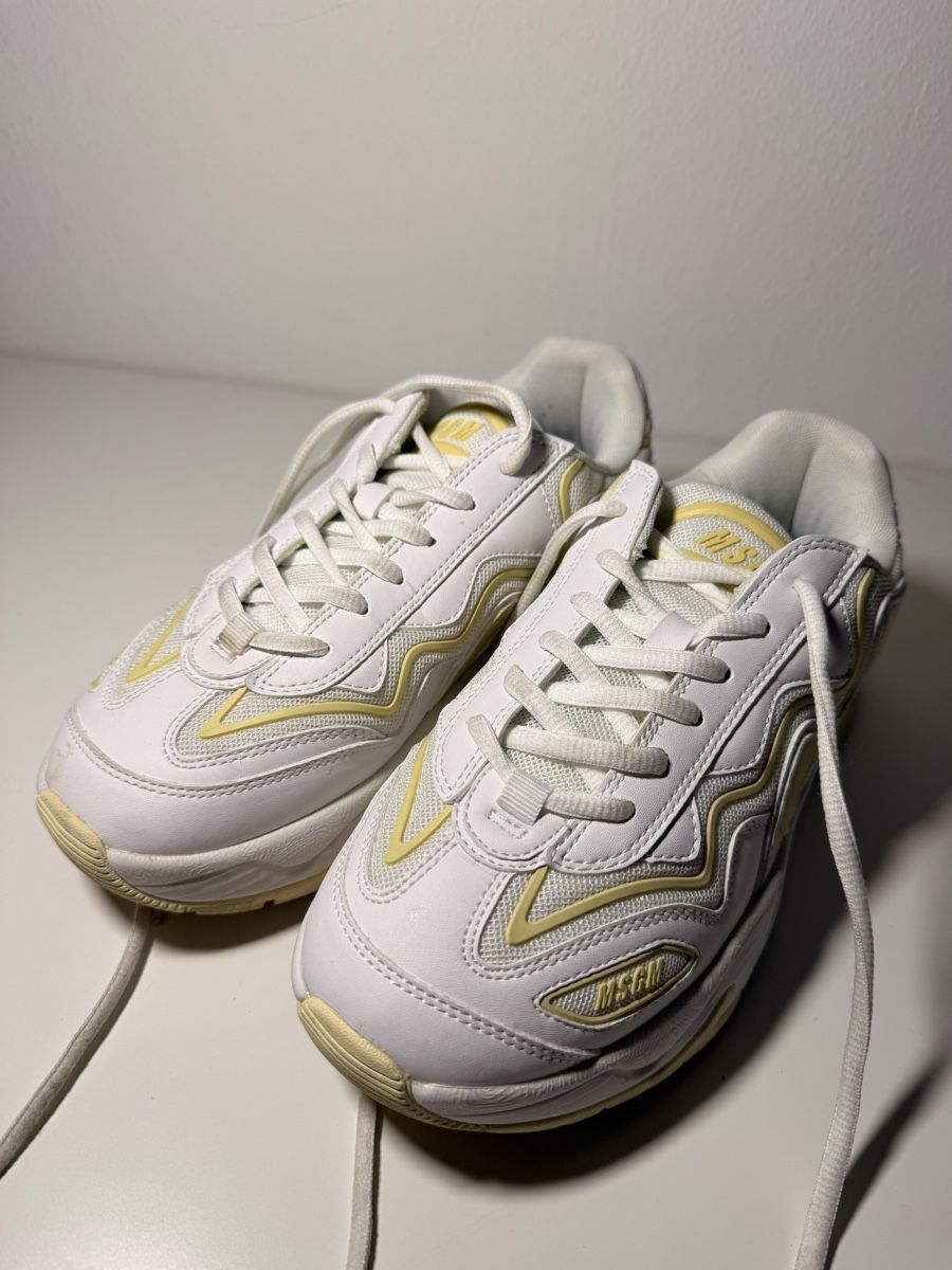 MSGM Scarpe da donna: MSGm Sneakers Damen Weiss Gelb EU 39  – Usato da Wallbach venduto da Stefanie81
