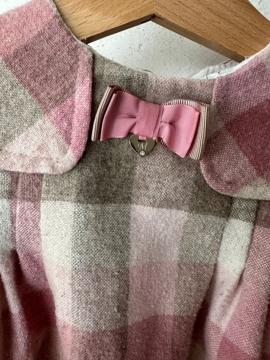 Kostüme: Mayoral Mädchenkleid Gr. 9M rosa Karo Herbst – Gebraucht aus Triboltingen von muehlepark6you 3
