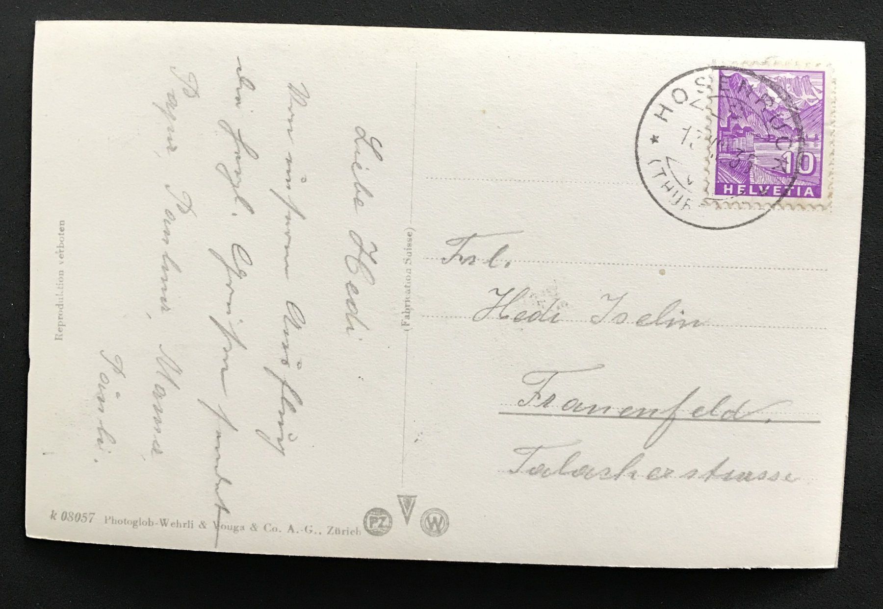 Cartoline postali: ALTE ANSICHTSKARTE HOTEL NOLLEN – Usato da Ostermundigen venduto da wini63 1