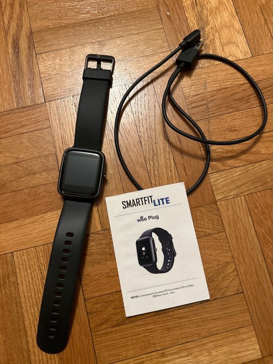 Bracelet montre connecté noir - Wee'Plug SMARTFIT S
