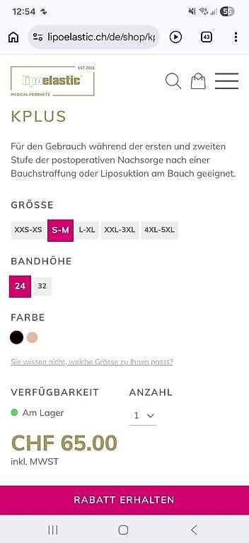 Attrezzature mediche: Lipoelastic Kompressions Bauchgurt – Usato da Büttenhardt venduto da Cardman 3