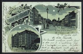 Mondschein-Lithographie Chaux-de-Fonds, 