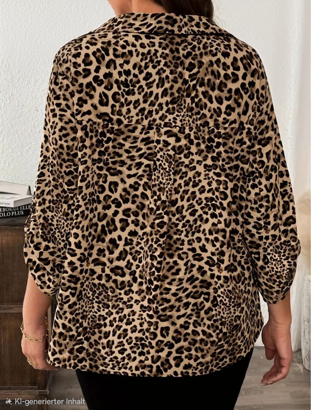Camicette: Bluse in Leo Muster Biege m Knopf – Usato da Niederbipp venduto da Trude04 2