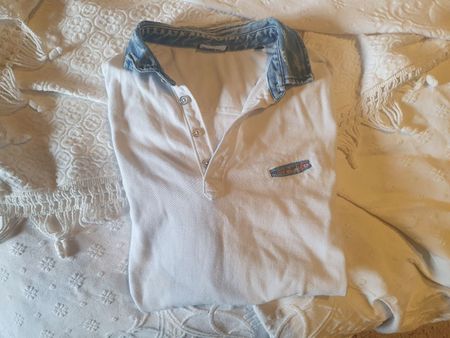 T-shirt Polo Diesel blanc Taille M