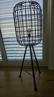 Stehlampe Käfig Design schwarz Metall TOP!