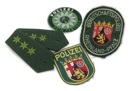 Polizei Aufnäher Rheinland Pfalz Konvolut gebraucht