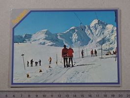 Splügen, belebt, Ski, Sklift Danatzhöhe, 1987