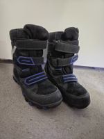 Superfit Winterschuhe Gr. 36, schwarz/blau Jungen