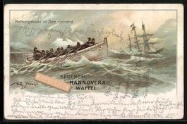 Willy Stoewer: Rettungsboot in See gehen