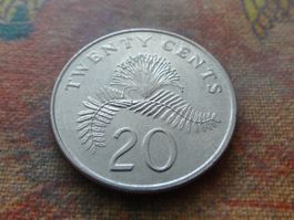 SINGAPOUR  20  Cents  1997