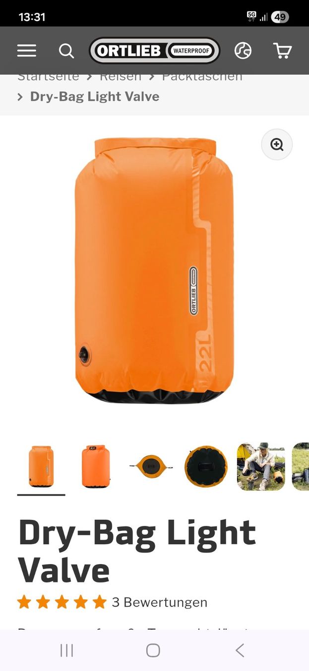 Ortlieb Zaini: 2 x Ortlieb Dry-Bag 22lt. – Usato da luzern venduto da you_wont_regret_it 1