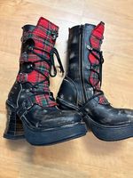 New Rock Stiefel Tartan Gr. 36