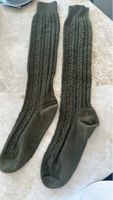 Wolle Kniestrümpfe zur Lederhose - Waldgrün, Grösse 42-44