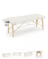 Massageliege 2 Zonen weiss NEU