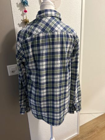 Herren Hemd blau-grün kariert von Selected/Homme Gr. M
