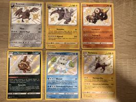 Pokemon Karten  6x Shiny DE