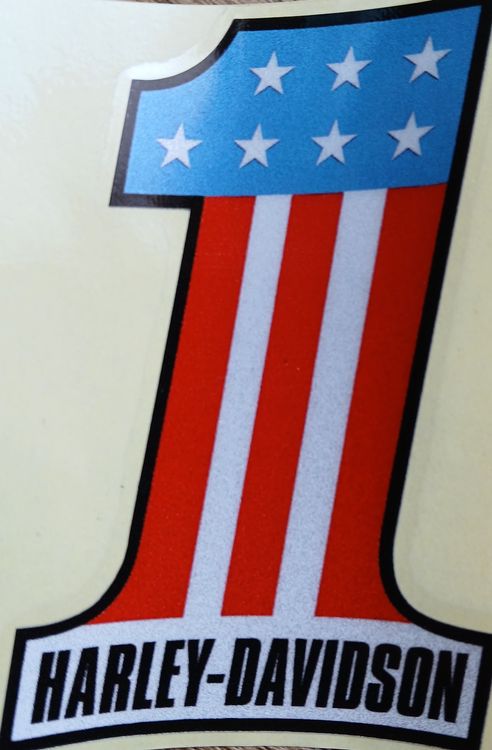 Sticker: Autocollant Harley-Davidson Numéro 1 J131 – Nuovo e nell'imballaggio originale da Allens venduto da MADE.IN.ROCK.N.ROLL 1
