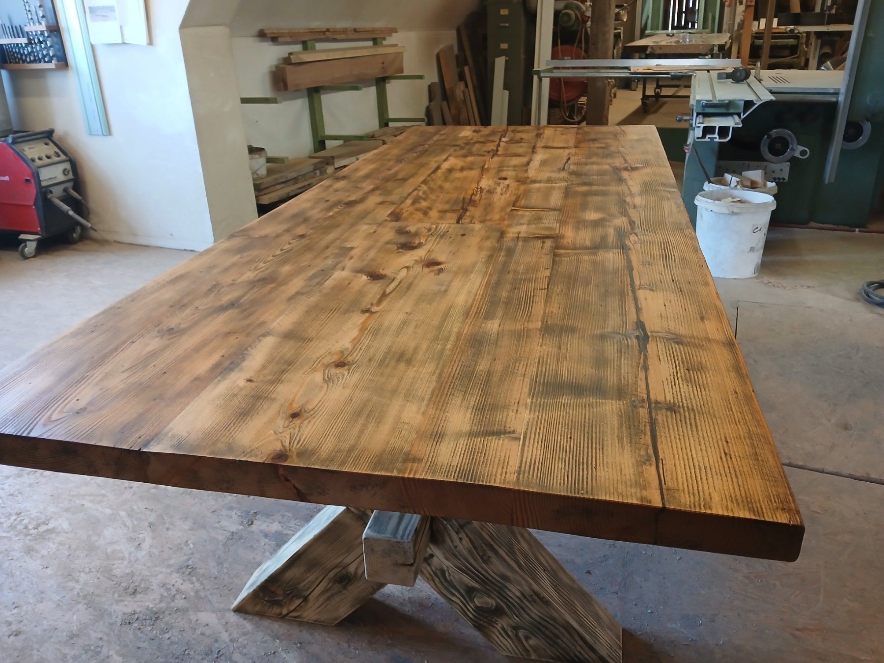 Tables: Tisch aus Schweizer Altholz rustikal 270cm – Neuf (Voir description) à Altishofen par Rossi464 5