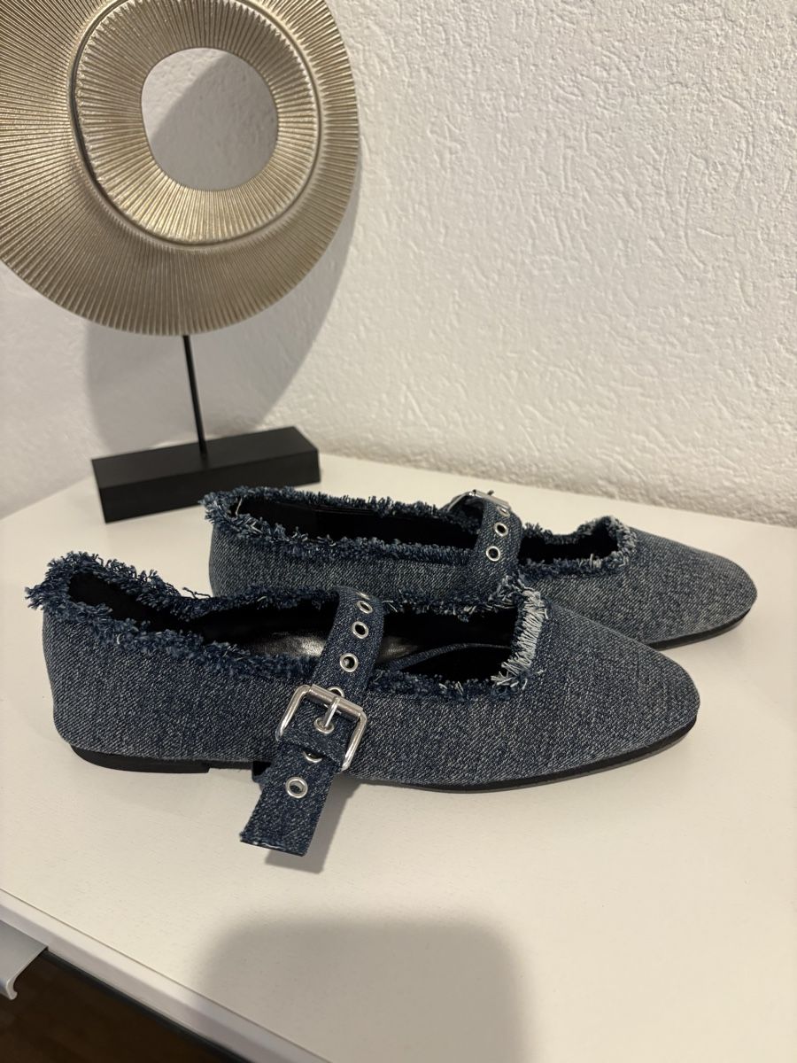 Mango Scarpe da donna: Denim Ballerina – Nuovo (secondo la descrizione) da Bülach venduto da kittygismo