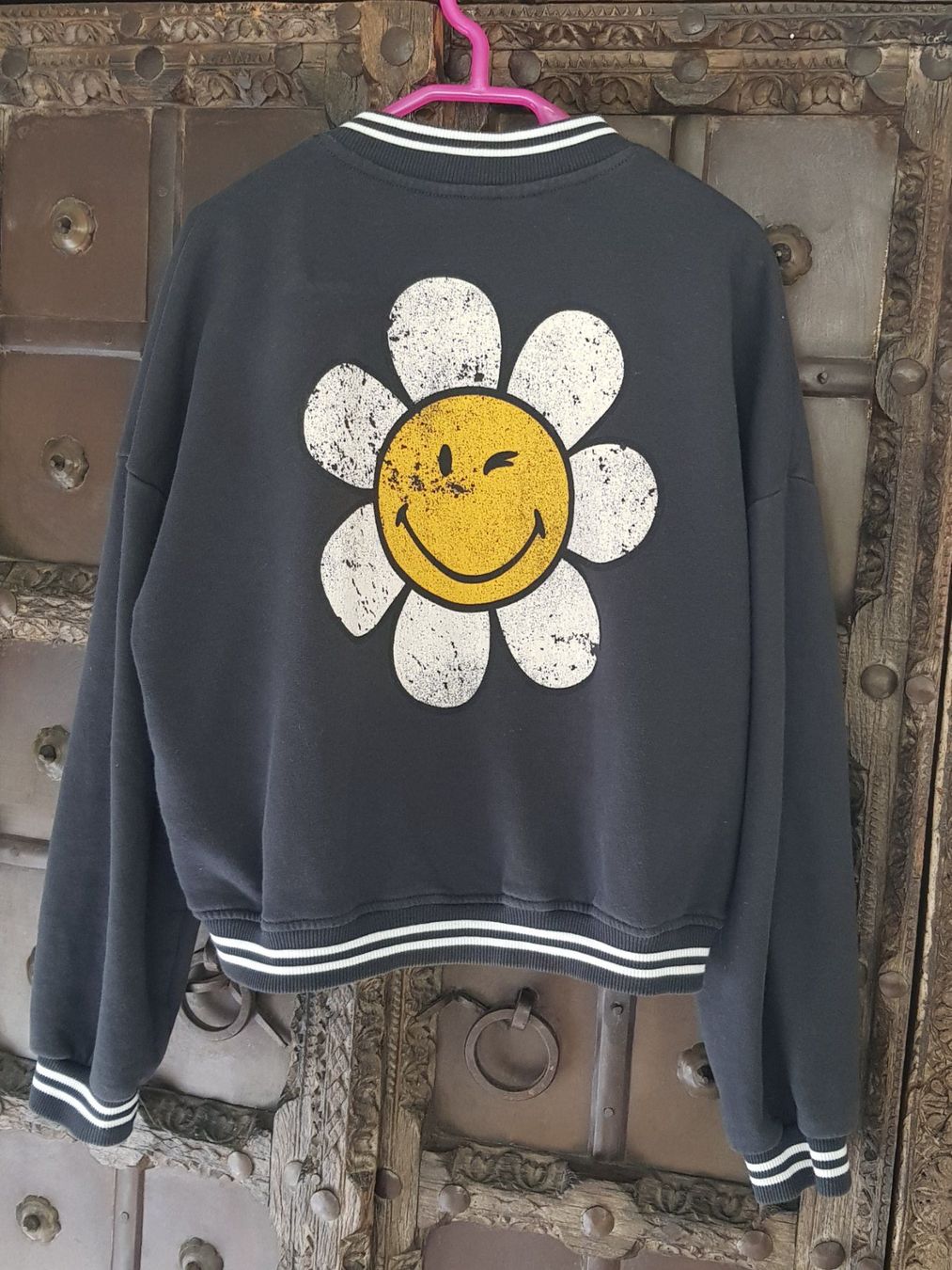 H&M Jacken & Mäntel: MÄDCHEN BASEBALLJACKE MIT SMILEY PRINT – Neu (gemäss Beschreibung) aus Root von LifestyleAccessoires 1
