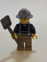 Lego Minifigur Grubenarbeiter mit Schaufel