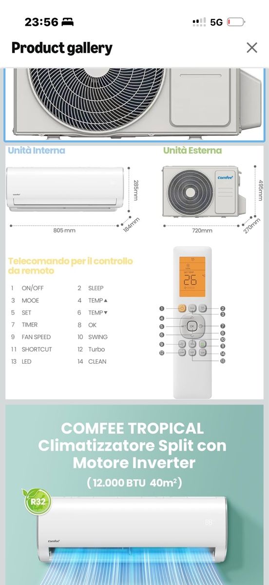 Condizionatori: Split Klimaanlagen NEU 12000 BTU – Nuovo e nell'imballaggio originale da Kappel SO venduto da djm_hq6x 1