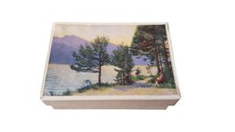 antike Schmuckschatulle Landschaft