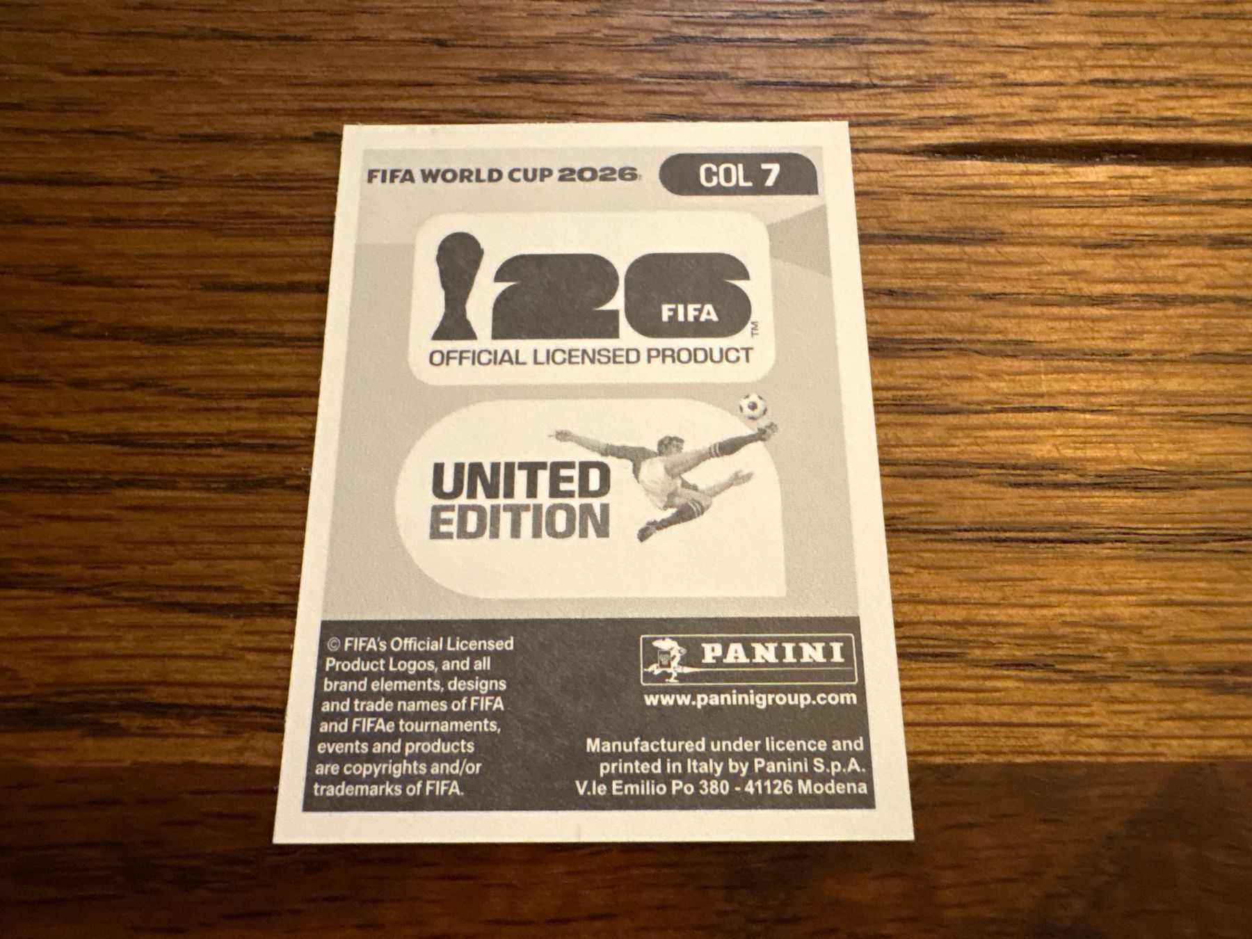Panini Carte collezionabili: Panini 2026 COL 7 – Nuovo (secondo la descrizione) da Elsau venduto da Cerry81 1