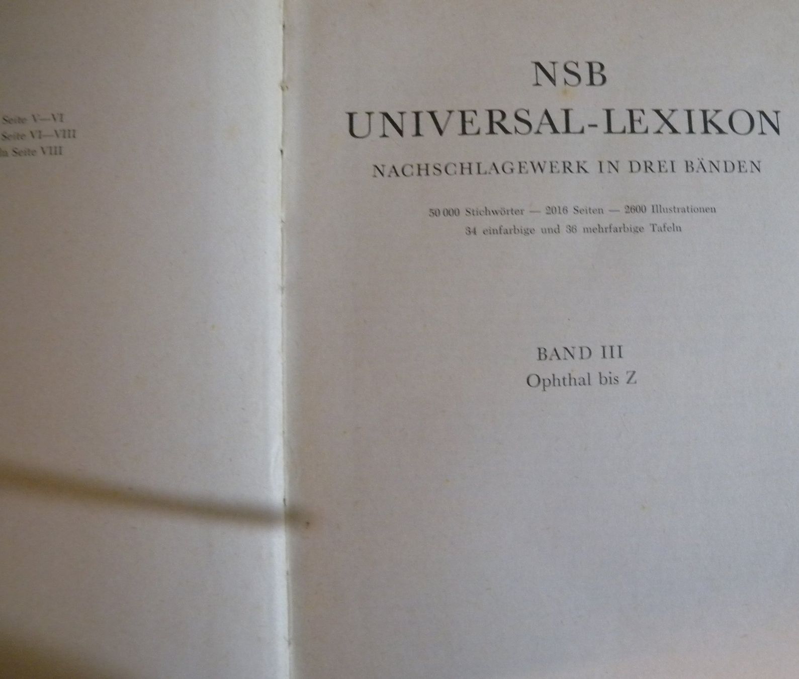Bücher: NSB Universal-Lexikon, Band III, Ophthal bis Z – Gebraucht aus Hauenstein von davia72 1