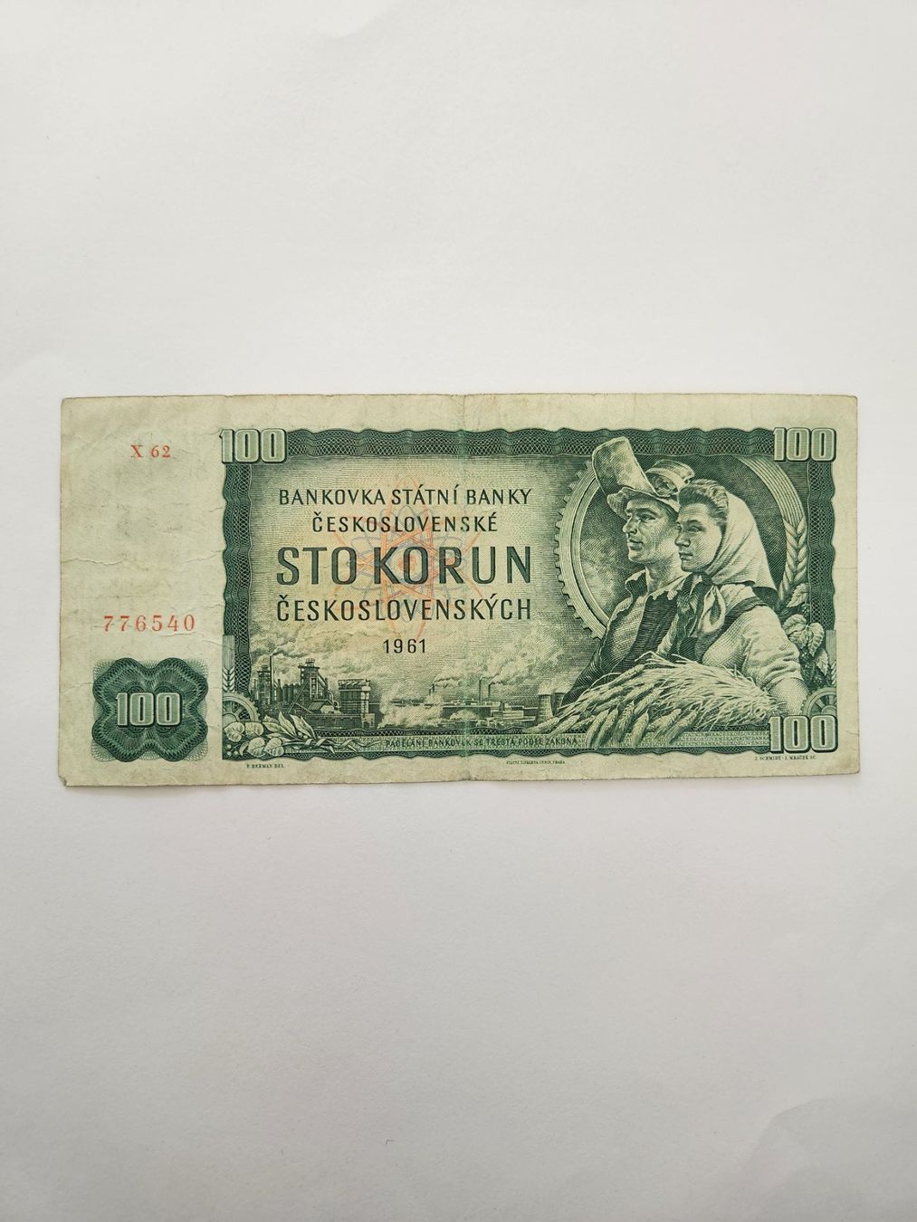 Banconote: Tschechoslowakei Banknote 100 Kronen 1961 – Usato da Oftringen venduto da Leleni