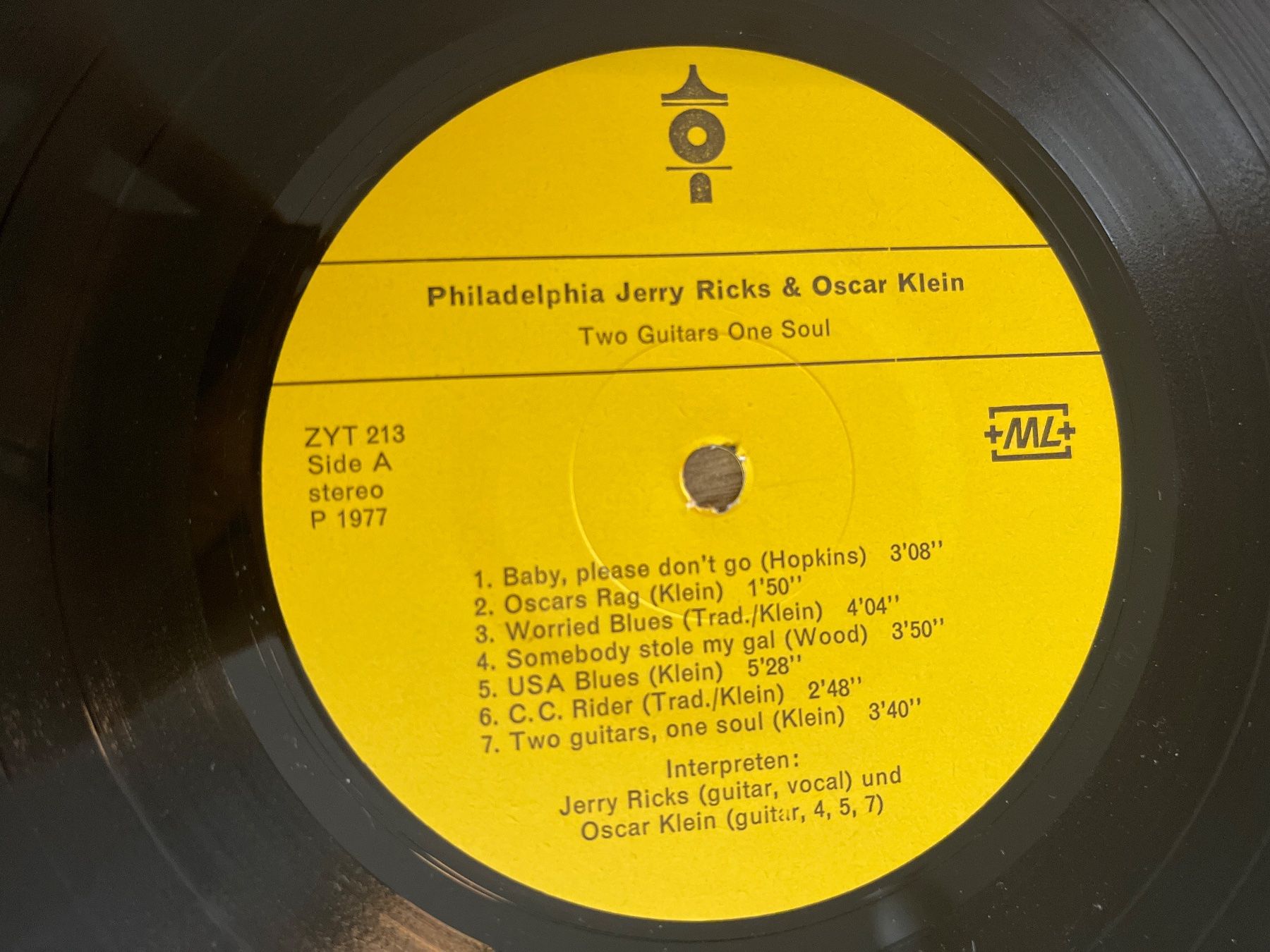 Dischi in vinile: S1315/Jerry Ricks & Oscar Klein Two Guitars – Usato da Frutigen venduto da Philippe_jsp 2