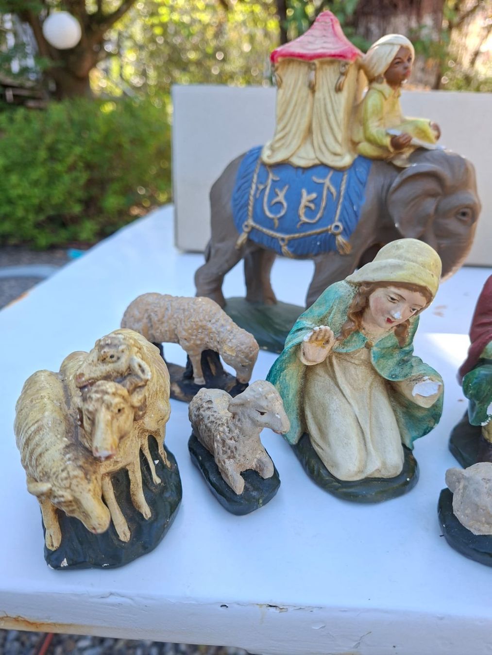 Statuette: Antike gr. Gips Krippenfiguren – Usato da Trimbach venduto da stillik 7