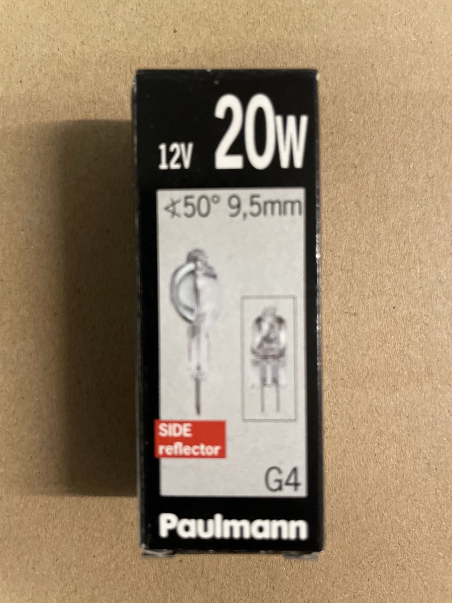 Lampade: Ministar Sidereflektor 12V20W G4 – Nuovo e nell'imballaggio originale da Kirchleerau venduto da koerbel