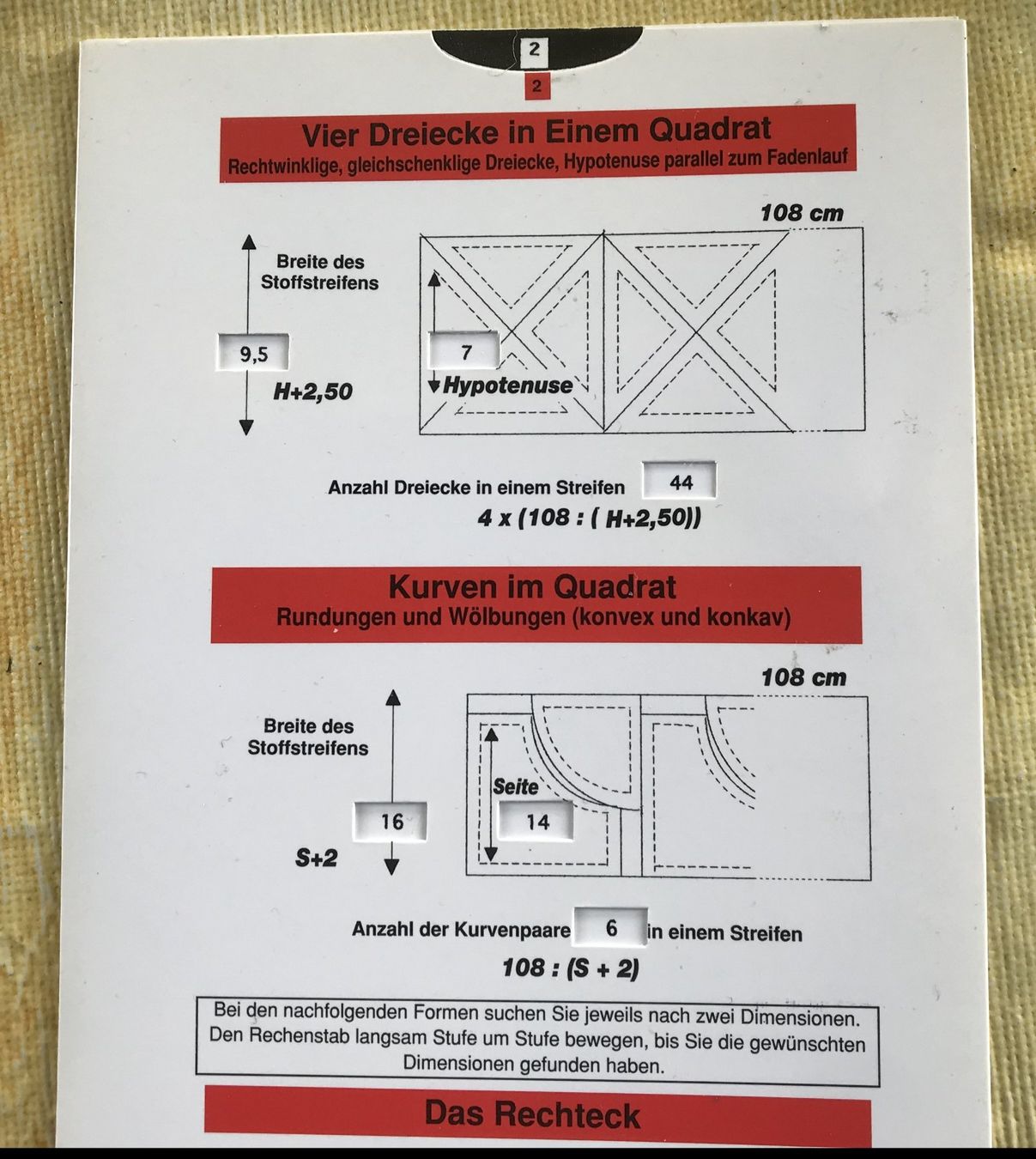 Sciablone: DER PATCHWORK RECHENESTAB IN CM NEU – Nuovo (secondo la descrizione) da Ostermundigen venduto da crazy-horse-1840 4