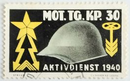 Soldatenmarke 2.WK, Motorisierte Telegraph Kp 30, Wi Tg 50